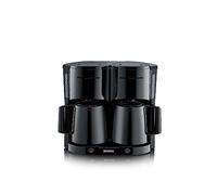 SEVERIN Caffettiera a filtro Duo con 2 caraffe thermos KA 9315 nero