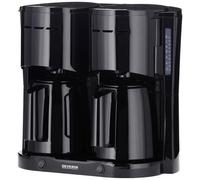 SEVERIN Caffettiera a filtro Duo con 2 caraffe thermos KA 9315 nero