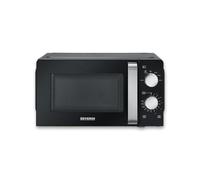 SEVERIN Microonde Solo, forno a microonde per scongelare e riscaldare, forno a microonde con piatto girevole per una distribuzione uniforme del calore, nero, MW 7886