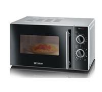 Severin MW 7771 forno a microonde Nero, Argento Microonde combinato Superficie piana 20 L 700 W
