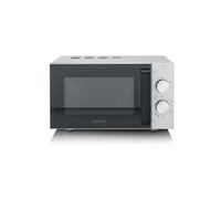 SEVERIN MW 9184 - Forno a Microonde Solo con Base in Vetro, 800W, 20 Litri, Nero/Inox
