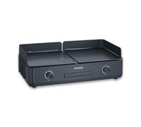 SEVERIN PG 8569 SUAVE Piastra per grigliare professionale extra large, Temperatura fino a 240°, Potenza 2.200 W
