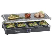 Severin piastra 8 padellini per raclette in pietra naturale per grigliare rg 2378