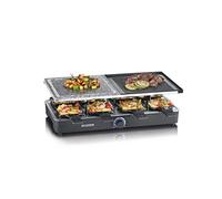 SEVERIN Raclette Grill, 1300W, Piastra Combinata, 8 Padelline - RG 2371