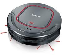 Severin RB7025 Suction Robot Vacuum Cleaner - Grey, Red & Black