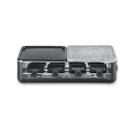 SEVERIN Black Line Lite, grill per raclette con pietra naturale e superficie grigliata RG 2366 nero