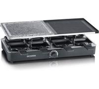 Severin rg2376 piastra 8 padellini per raclette in pietra naturale per grigliare