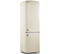 SEVERIN RKG 8919 - Frigorifero retrò con applicazioni cromate, illuminazione a LED, 1-7°C, volume netto 244 l, solo 39 dB, crema, RKG 8919 [EEK D]