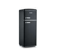 Severin RKG 8932 Retrò - Frigorifero Doppia Porta, 208 Litri, Classe A++, Statico, colore Nero