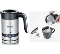 Severin SM 3584 Milk Frother Black/inossidabile acciaio NEW