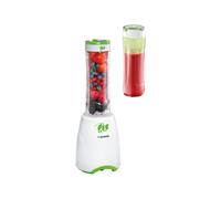 Severin Frullatore smoothie Maker Capacità 600 ml 2 Bicchieri con coperchio Potenza 300 Watt Tasto Pulse Lame in Acciaio Inox - SM 3735