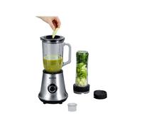 SEVERIN Multimixer + Smoothie Mix & Go SM 3737 argento