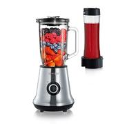 SEVERIN Multimixer + Smoothie Mix & Go SM 3737 argento