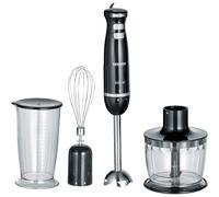 Set Frullatore A Immersione, 600 W, Con Coperchio, Frusta E Supporto Da Parete, In Acciaio Inox /nero
