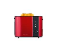 SEVERIN Tostapane Automatico Con Griglia Scaldapanini Integrata, Anche Per Fette Spesse, Per Tostare, Scongelare E Riscaldare, 800 W, Rosso Metallizzato / Nero, AT 2217