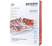 SEVERIN ZB3619 Buste ultra resistenti BPA-free X 25 - buste ermetiche con chiusura ZIP di diverse dimensioni - valvola di posizionamento