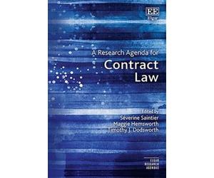 Severine Saintier A Research Agenda for Contract Law (Copertina rigida)