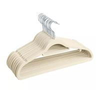 SEVERNO Grucce appendiabiti in velluto, grucce per pantaloni ad alta durata, appendiabiti e organizzazione, ganci cromati, chiusura antiscivolo, 20 pezzi