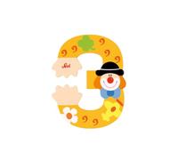 Trudi Sevi 82213 – Numero 3 Clown