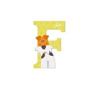 Sevi 83006 - Lettera F Foxterrier giallo, ca. 10 x 7,5 cm