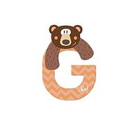 Sevi 83007 - Lettera G con orso grizzly da 10 cm