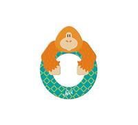 Sevi-83015, Orangutan, Porta della cameretta, ABC Legno, Giocattolo educativo per Bambini dai 3 Anni in su, Lettera Animali Assortiti, Verde/Rosa/Giallo, Multicolore, ca. 10 x 7,5 cm, 460-83-015