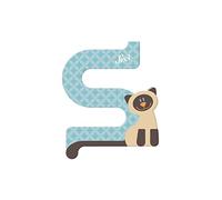 Sevi 83019 Lettera S Gatto Siam: 10 cm, 460-83-019, multicolore, ca. 10 x 7,5 cm