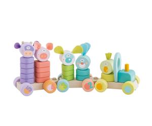 SEVI Impilabile Trenino Forme & Numeri (24 pz) | Trudi by Giochi in Legno Bimbo