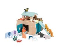 Sevi Play Set Arca Animali (21 pz) Giochi di legno, regalo bambini 2+ compleanno e Natale | 29x19x14cm taglia cm | Costruzioni e play set | modello 83134