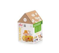 Sevi Seviland Fattoria (10 pz + casetta) Giochi in legno educativi bambini dai 3