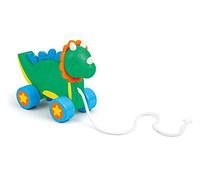 SEVI Trainabile Draghetto | Trudi by Giochi in Legno educativi Prima Infanzia. Costruzioni e Giocattoli. Regalo di Natale e Compleanno per Bambini | 14,5x6,5x11,5cm Wood | Modello 88043