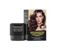 Sevich 2 in 1 Polvere Di Radice E Volume Capelli Polvere Per Capelli Grigio E Arruffato Approccio - Assorbente Olio Effetto Naturale, Portatile Con Specchio - Nero 6,5g