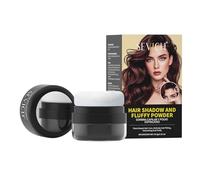 Sevich 2 in 1 Polvere Di Radice E Volume Capelli Polvere Per Capelli Grigio E Arruffato Approccio - Assorbente Olio Effetto Naturale, Portatile Con Specchio - Nero 6,5g