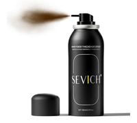 Sevich Spray per capelli sparsi - Instant Hair Thickening Powder per uomini e donne, fibre per capelli sottili, impermeabile, resistente al sudore, aspetto naturale, 80 ml, marrone scuro