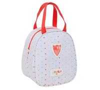 SEVILLA FC PRESCUCOLAR - Borsa portamerienda, Portatodo, qualità e massima resistenza, porta cibo, ricreazione, 19 x 14 x 22 cm