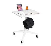 Seville Classics Tavolo Regolabile in Altezza, Alluminio, Bianco, 65 x 55 cm