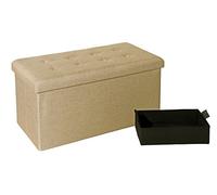 Seville Classics WEB354 Panca, Legno, Beige, 80cm x 40 cm