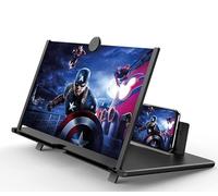 Sevitini Amplificatore schermo cellulare, 16-20 pollici 3D HD ingranditore schermo smartphone, pieghevole Lente d'ingrandimento,per tutti gli smartphone, per la visione di video (Nero) (16 Zoll)