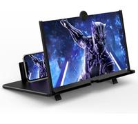 Sevitini Amplificatore schermo cellulare, 20 pollici 3D HD ingranditore schermo smartphone, pieghevole Lente d'ingrandimento,per tutti gli smartphone, per la visione di video (Nero)