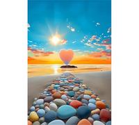 Sevtidy DIY 5D Diamond Painting Diamond Kit ricamo per numero Cuore e pietra diamante del principiante della pittura di arte DIYricamo corredo pittura decorazione della parete della casa 60x80cm