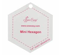 Sew Easy Mini Esagono Template Per Patchwork E Quilting Da 2.5 Pollici