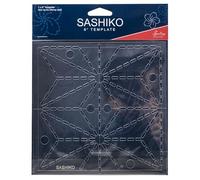 Sew Easy Sashiko, Asa No Ha (foglia di canapa), schema per ricamo da 15 x 15 cm