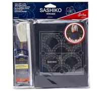 Sew Easy Sashiko - Kit per borse da 36 x 42 cm, set completo con modelli di tessuto a filo, aghi, istruzioni (lingua italiana non garantita)