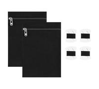 Sew in Pocket - Set da 2 pezzi con tasche laterali cucite, custodia di sicurezza antifurto da 8,46×6,10 pollici | Cuci la tasca laterale con cerniera e 4 rocchetti di filo | per giacca, vestiti, cappo
