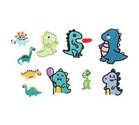 Sew On Patches Iron On Patches Cute Patches Dinosaur Shape DIY Embroidery Applique for Clothes Bags Hats Cotton Material 10Pcs