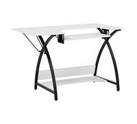 Sew Ready Tavolo da cucito, acciaio legato, nero/bianco, 115,6 cm L x 23,5 cm P x 30" H