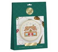 Sew & So On Kit da cucito per ricamo, casa di pan di zenzero, include tutti gli accessori necessari per il fai da te, kit fai da te per adulti e bambini, è un ottimo regalo artistico, da utilizzare