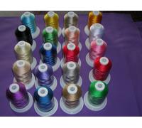 SEW TECH 20 Brother Colori Poliestere Macchina Ricamo Filo 1000M Spola D /2