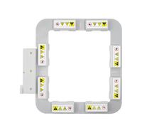 Sew Tech Telaio magnetico da ricamo per Husqvarna Viking Designer Topaz 50 40 25 Brilliance 80 Ruby 90 Epic 2 Diamond Pfaff Creative 4.5 3.0 1.5 Icon Icon 2 Machine, 10,2 x 10,2 cm Mighty Snap Magnet