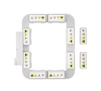 Sew Tech Telaio magnetico da ricamo per Pfaff Singer em 9305 Creative Sensation Vision Pro II 5.5 5.0 4.5 4.0 3.0 2.0 1.5 Performance Viking Designer Diamond Machine, 7,9 x 7,9 cm Mighty Snap Magnet